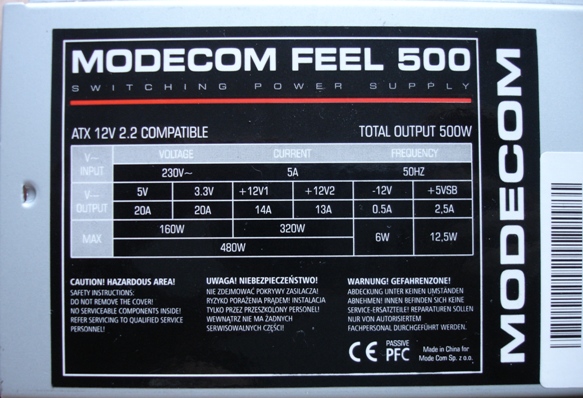 Modecom feel 500 схема