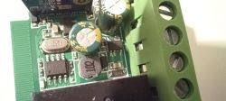 Electronic Module of Smart Switch Close-up of electronic components of a smart switch from Aliexpress.