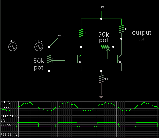 Schmitt Trigger Circuit Using Bjt Forum For Electronics 9853