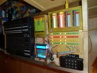 Klon Tetrisa zbudowany na matrycy LED.