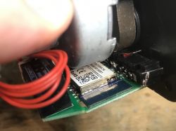 WiFi Module ESP8266 in Smart Valve Controller Interior view of WiFi module with ESP8266 in valve controller.