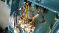 3Ph, 7,5kW - Spalone zaciski przewodów od strony 2