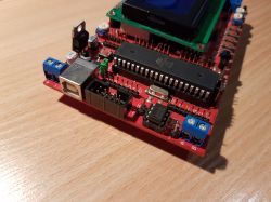 [Sprzedane] Zestaw uruchomieniowy EVB 4.3 ATMEGA 16/32/664 LCD HD44780 4x20 znak