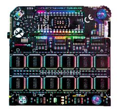 Płytka Jumperless V5 z układami CH446Q i podświetleniem LED RGB
