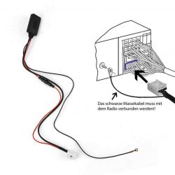 Passat B5FL, Radio Delta 6 - Błąd 00857 po podłączeniu modułu Bluetooth z AliExpress