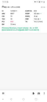Which PLAY Internet router (with LTE 800 MHz band aggregation?)