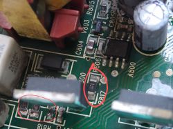 Falownik ABB ACS150-01E-06A7-2 uszkodzona sekcja zasilania