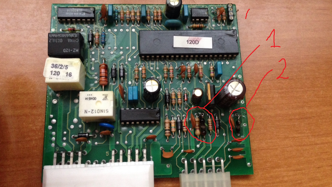 Wartości rezystorów w LANDI RENZO LAMBDA CONTROL SYSTEM A1 V05 - schemat?