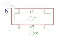 Czy do statecznika 1x40W lub 1x15W można podłączyć dwie świetlówki 15W?