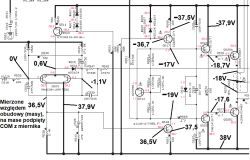 Yamaha R-840 - świeci się zielona led, błąd 1018 lub 1020