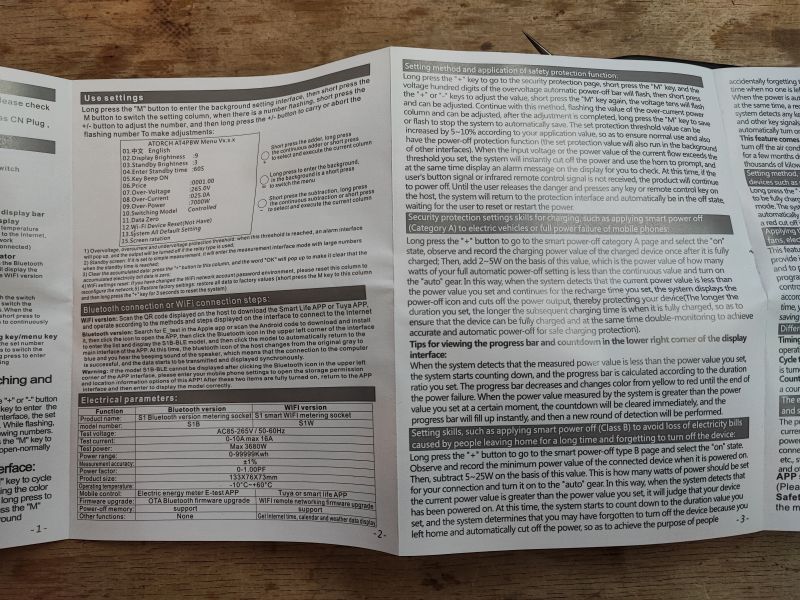 User Manual for S1TW-FR Energy Meter English user manual for the S1TW-FR energy meter with settings and technical specifications.