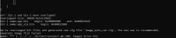 Screenshot of a console error message showing bin file overlap during firmware image generation.