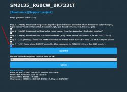 WiFi LED RGBCW WOJ14415 with SM2135 - I2C communication protocol, interior