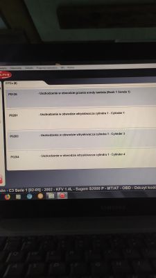 Citroen C3 1.4i brak prądu na pompę paliwa i brak iskry