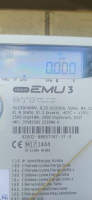 Licznik smart EMU 3,występujące błedy i ich wpływ na pracę