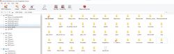 Zrzut ekranu oprogramowania Hetman RAID Recovery z wykrytym zdrowym woluminem RAID i wyświetloną listą folderów.
