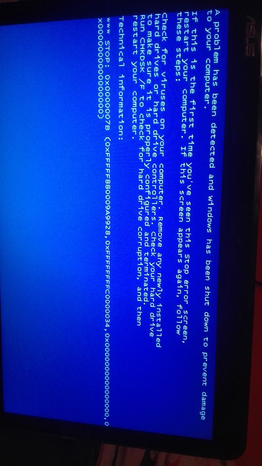 blue screen windows 7 asus k50ab elektroda.pl