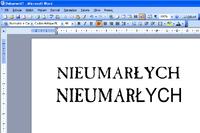 MS Office 2003 - Brak polfontów w Wordart w niektórych czcionkach