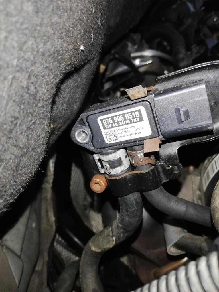 VW Caddy 2,0 TDI 140 PS Czujnik różnicy ciśnień błąd
