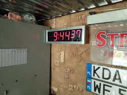 Duży zegar do garażu z Bluetooth, pomiar temperatury i zapis min/max - podłączenie DS3231 V_bat