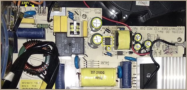 Płyta Electrolux EHI6540FOK - brak zasilania układu sterowania, poszukiwanie schematu