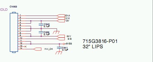 PHILIPS 32PFL3605/12 - TPM4.1E LA nie startuje podswietlenie
