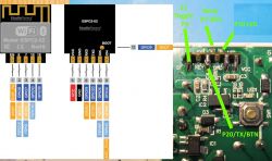 ESPC2-02 schematic with PCB connections.