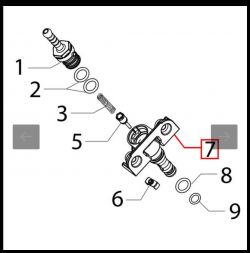 Szkic diagramu części zaparzacza do Philips HD8650 z numerami pozycji.