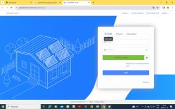Strona logowania do Solarman z informacją o pomyślnej weryfikacji bez podania loginu.
