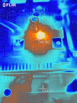 Test Cat S61 - zdjęcia termowizyjne oporników i grotu lutownicy