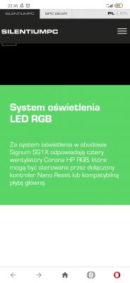 Changing Fan Illumination Color on Signum SG1X TG RGB Without Remote Control