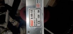 Zasilacz JIXIN S-60-12 z wyjściem DC 12V i 5A.
