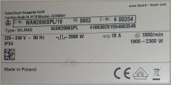 Bosch WAN2006SPL - nie obraca się silnik na początku lekko drga bębnem