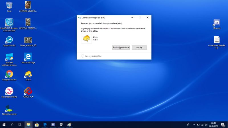 Odmowa dostępu usunięcia plików jak i również zainstalowania.