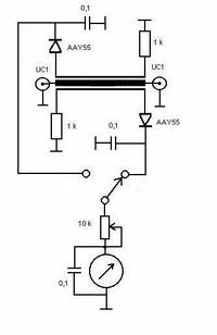 Reflektometr Sunker SWR 1180A - schemat
