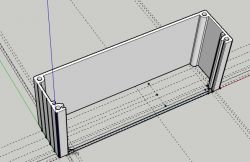 Prototype of front panel enclosure in alpha version.