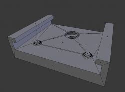 Uchwyt z otworem na wkręt do mocowania rolety Gardinia - projekt i wydruk 3D Uchwyt z otworem na wkręt do mocowania rolety Gardinia - projekt i wydruk 3D