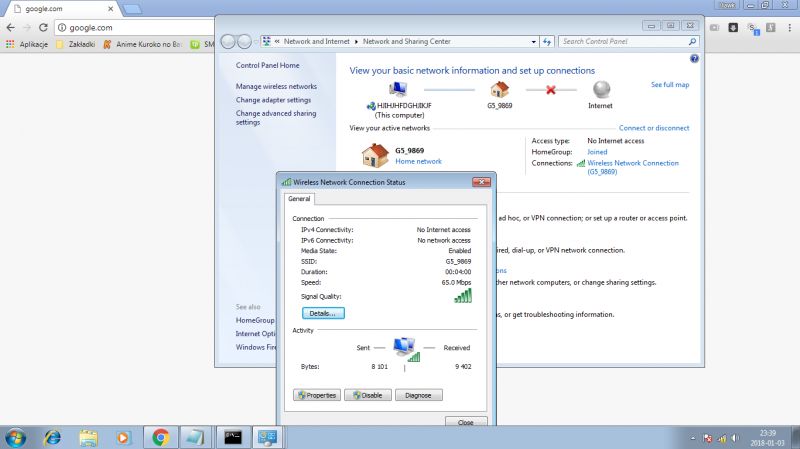 WiFi Issue: Too Long Server Wait Time, IPv4 and IPv6 No Connection - Atheros AR9285, Netia Internet