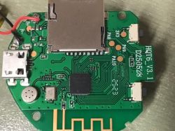 IP camera PCB board marked HQT6 v3.1 with microSD slot and micro USB port