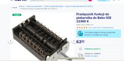 Przełącznik funkcji do piekarnika Beko OIE 22300 X