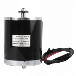 Silnik prądu stałego model ZY1020 o napięciu 24V DC, prądzie maksymalnym 32A.