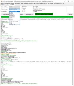 Screenshot of BK7231 Easy UART Flasher on the Read ROM tab showing the message “ROM read success!”