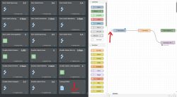 Domoticz interface with data widgets and Node-RED environment.