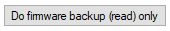 Button labeled Do firmware backup (read) only