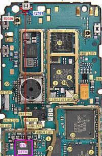 Nokia 6233 - Jak naprawić wyrwany włącznik i brakujące elementy R2850, C2851?