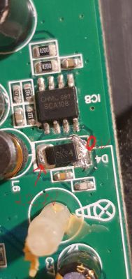 Radio Internetowe Roberts SB1 z Soundbarem: Wyłącza się, przetwornica CHMC S83 SCA108