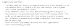 Ustawianie pilota i rozwiązanie problemu z klawiszami Tuner DVB-T2 Telkom Telmor TTb