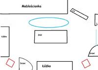 Ustawienie kolumn Alton 110 oraz Polaris 200 w pomieszczeniu 24m2.