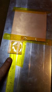 Printing with a laser printer on a PCB laminate
