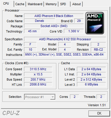 Overclocking Phenom II 550 BE